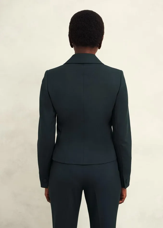 Women Linda Fitted Jacket Deep Pine Green Hobbs Coats and Jackets