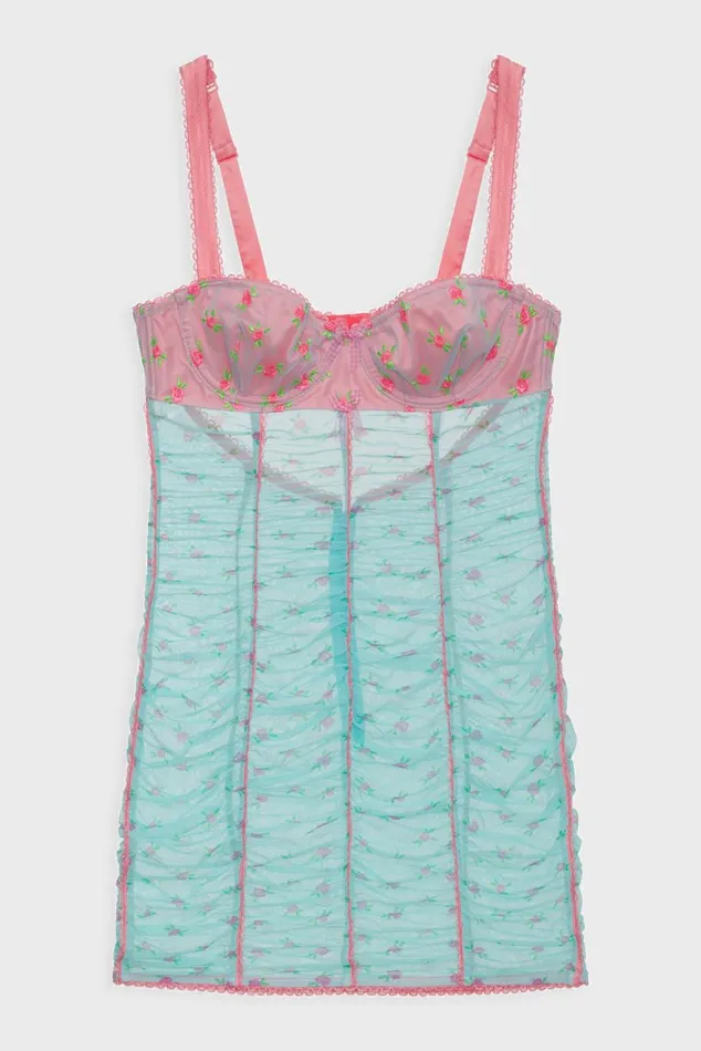 Women Lingerie For Love and Lemons Garden Party Slip Dress Multi