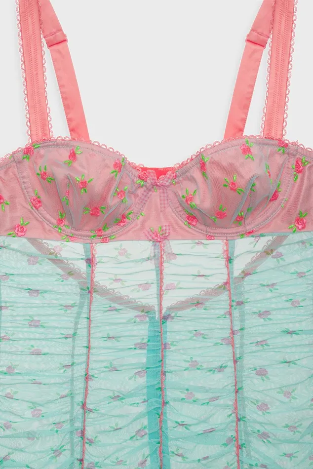 Women Lingerie For Love and Lemons Garden Party Slip Dress Multi