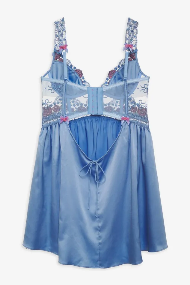 Women Lingerie For Love and Lemons Katara Slip Dress Blue