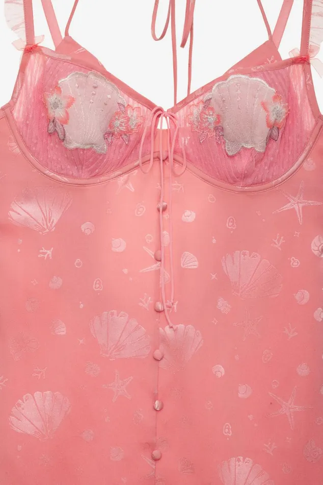Women Lingerie For Love and Lemons Seashell Slip Dress Pink Women Lingerie For Love and Lemons Seashell Slip Dress Pink