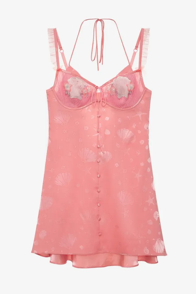 Women Lingerie For Love and Lemons Seashell Slip Dress Pink Women Lingerie For Love and Lemons Seashell Slip Dress Pink