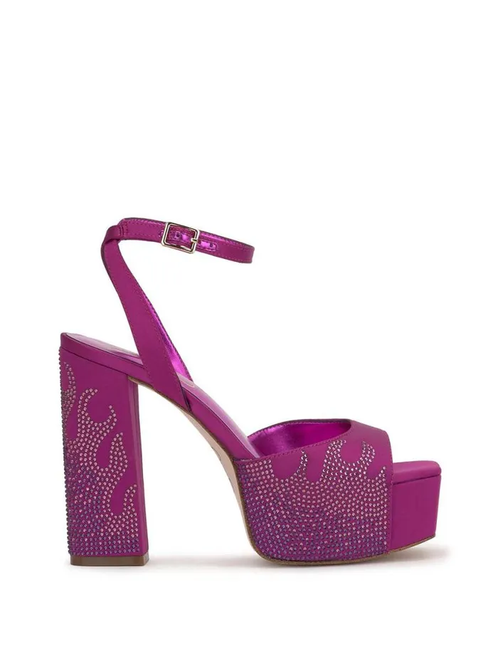 Women Lirio Platform Sandal In Mulberry Jessica Simpson Platforms
