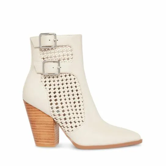 Women LIZ BONE LEATHER Bone Leather Steve Madden Boots and Booties