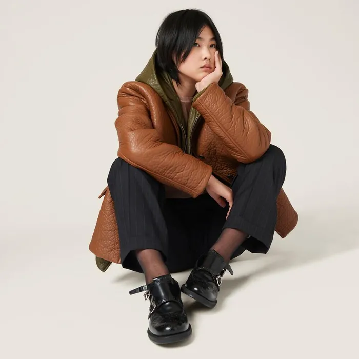 Women Loafers And LaceUps Miu Miu Church039s X Miu Miu Brushed Leather Double Monk Brogue Shoes Black Women Loafers And LaceUps Miu Miu Church039s X Miu Miu Brushed Leather Double Monk Brogue Shoes Black
