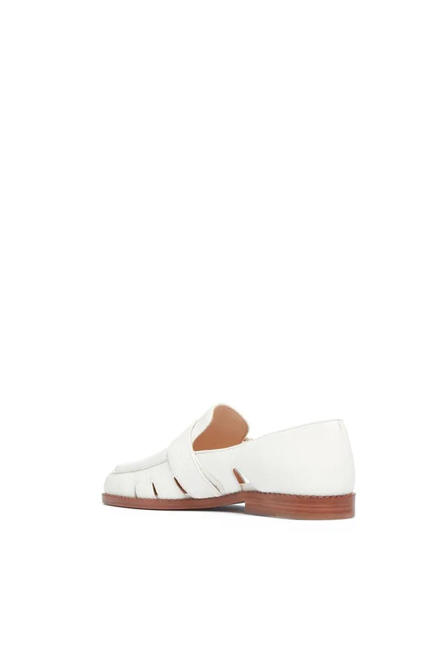 Women Loafers Gabriela Hearst Simon Loafer In Cream Leather