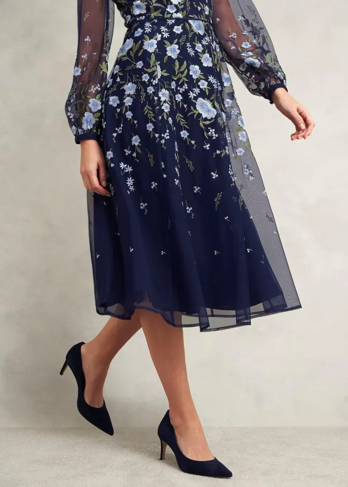 Women Lois Embroidered Dress Midnight Multi Hobbs Dresses and Jumpsuits