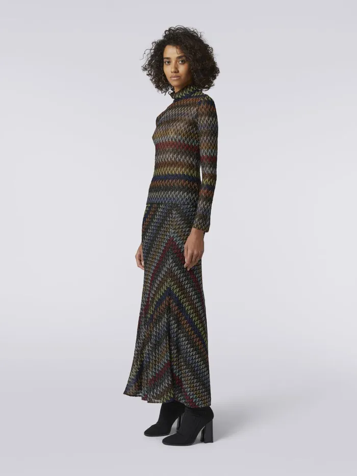 Women Long Lam Viscose Skirt Multicoloured Missoni Skirts Women Long Lam Viscose Skirt Multicoloured Missoni Skirts
