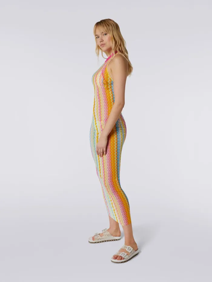 Women Long Viscose Tulle Cover Up Multicoloured Missoni Beachwear