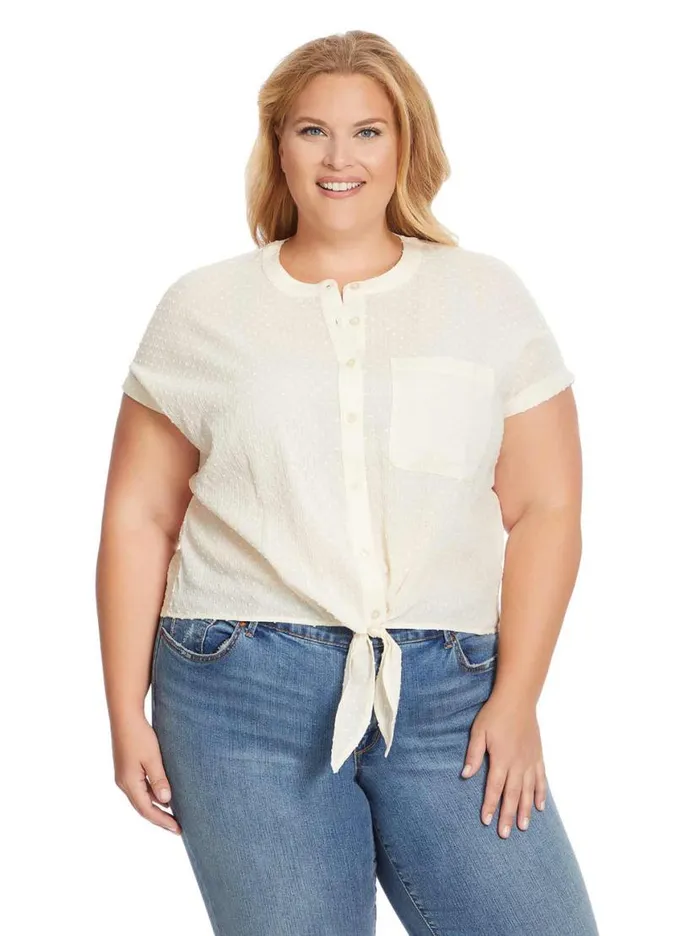 Women Louelle Blouse In Parchment Jessica Simpson Tops and Tees