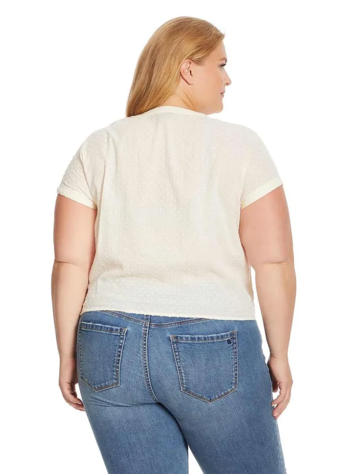 Women Louelle Blouse In Parchment Jessica Simpson Tops and Tees