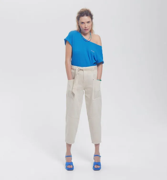 Women Love039 Embroidered Top 8211 Cobalt Promod Tops Women Love039 Embroidered Top 8211 Cobalt Promod Tops