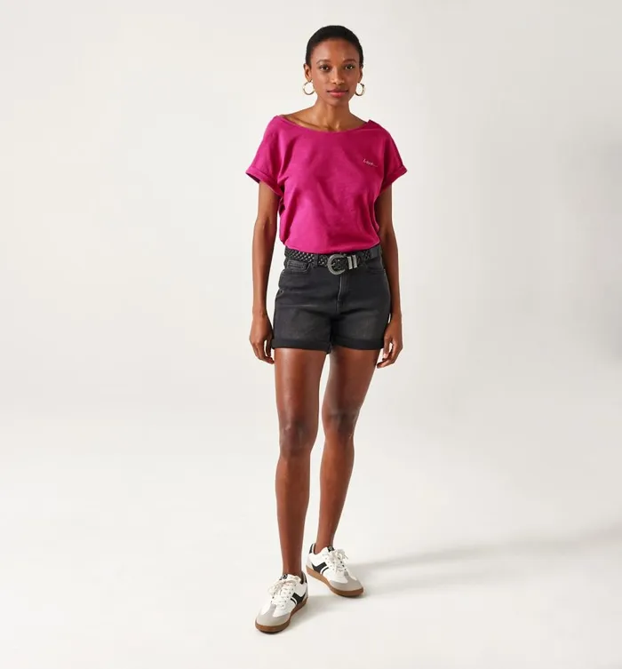 Women Love039 Top 8211 Violet Promod Tops Women Love039 Top 8211 Violet Promod Tops