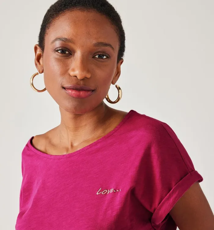 Women Love039 Top 8211 Violet Promod Tops Women Love039 Top 8211 Violet Promod Tops