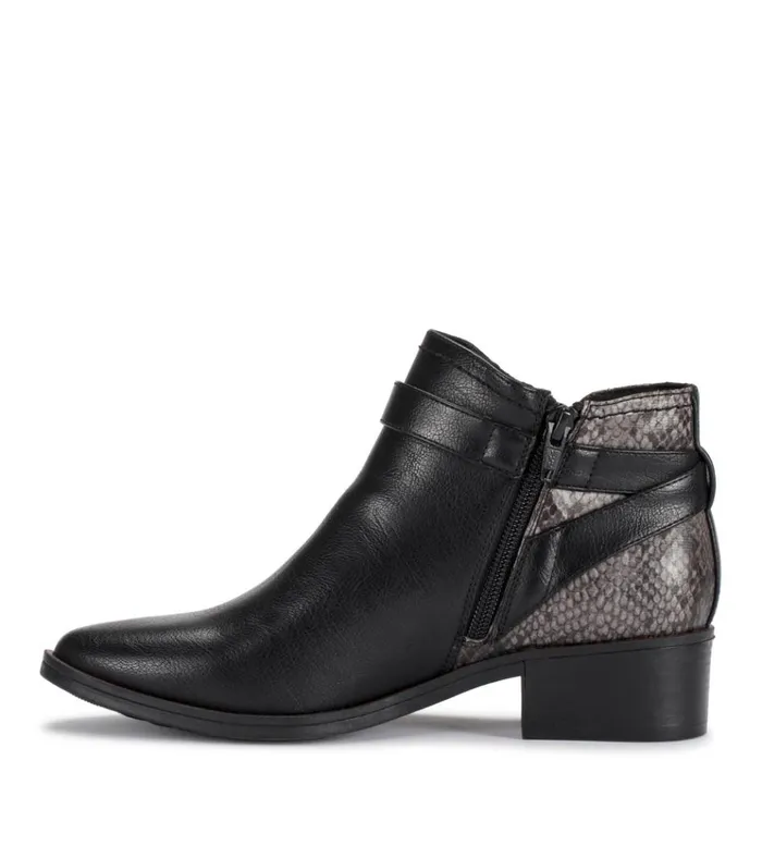 Women Maci Bootie Black Snake Baretraps Booties