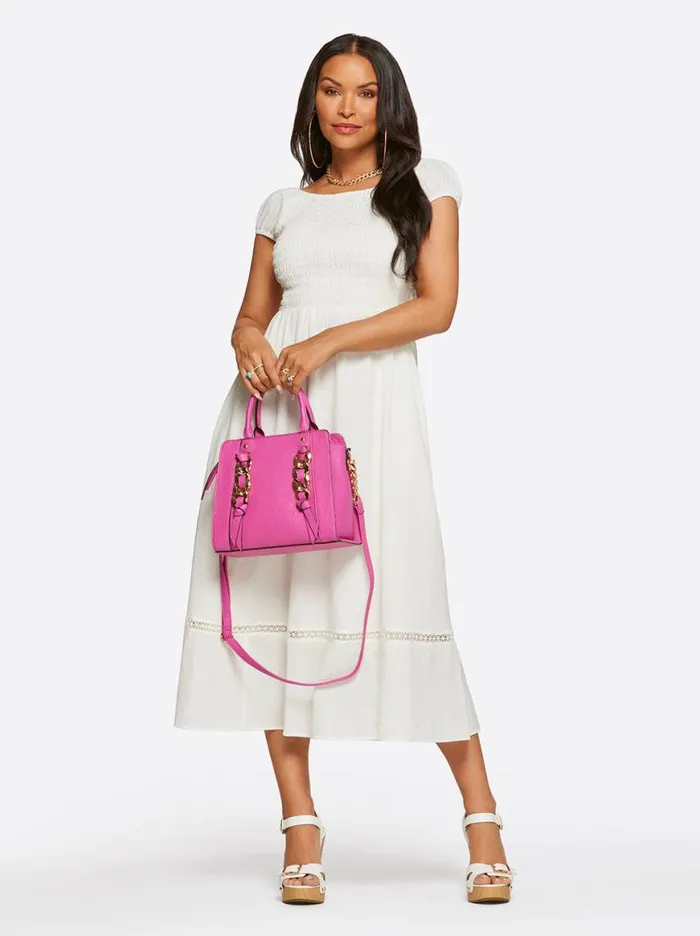 Women Maison Satchel In Raspberry Rose Jessica Simpson Crossbody
