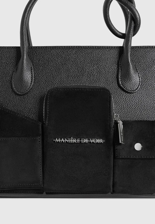 Women Manire De Voir Multi Pocket City Bag Black