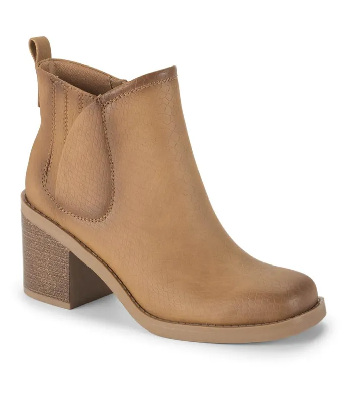 Women Maria Block Heel Bootie Sandstone Baretraps Booties