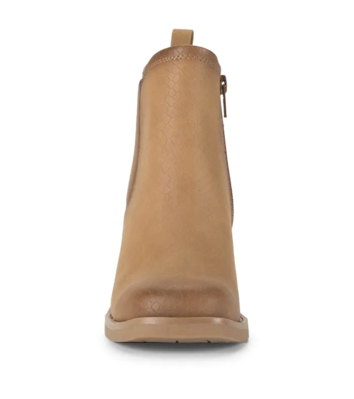 Women Maria Block Heel Bootie Sandstone Baretraps Booties