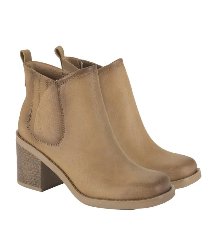 Women Maria Block Heel Bootie Sandstone Baretraps Booties