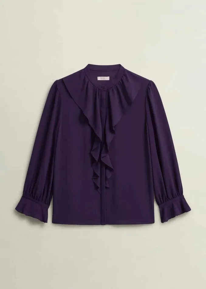 Women Maribella Blouse Grape Purple Hobbs Tops