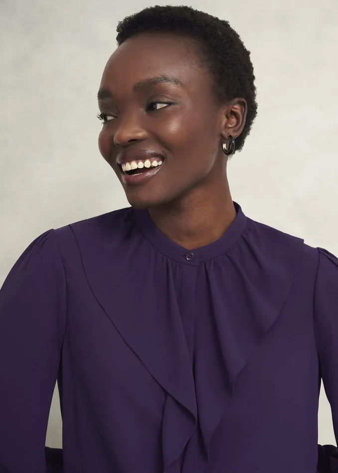 Women Maribella Blouse Grape Purple Hobbs Tops