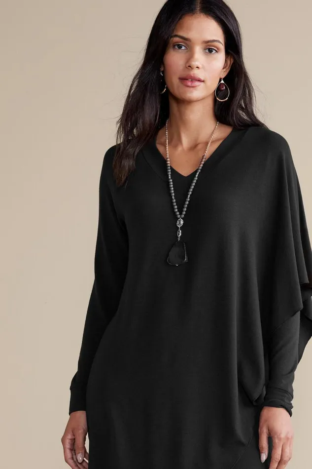 Women Marla Dress Black Soft Surroundings Dresses Women Marla Dress Black Soft Surroundings Dresses
