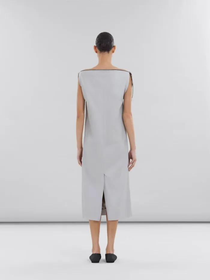 Women Marni Dresses Grey Sleeveless Nappa Dress
