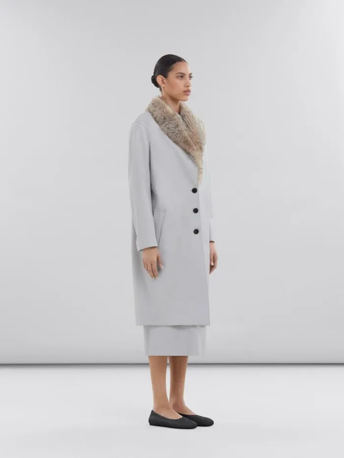 Women Marni Dresses Grey Sleeveless Nappa Dress