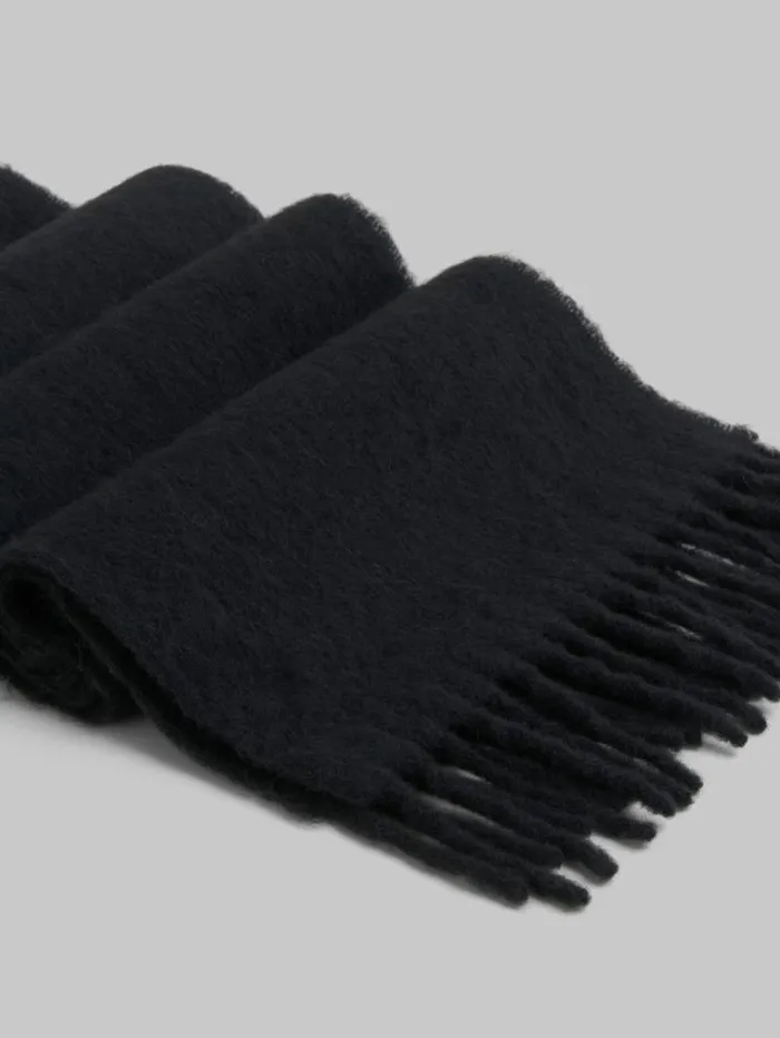 Women Marni Scarves Black Alpaca Scarf