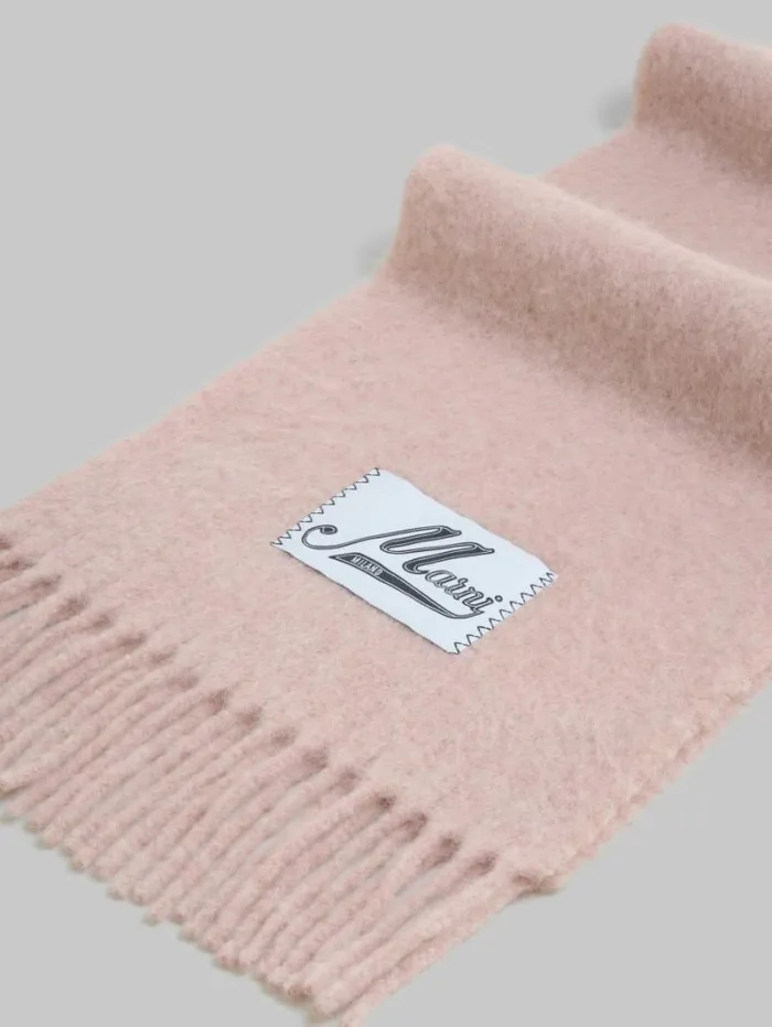 Women Marni Scarves Light Pink Alpaca Scarf
