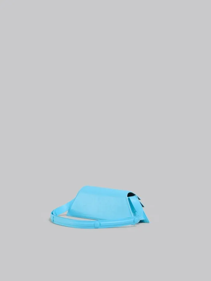 Women Marni Shoulder Bags Mini Trunkoise Bag In Smooth Light Blue Leather