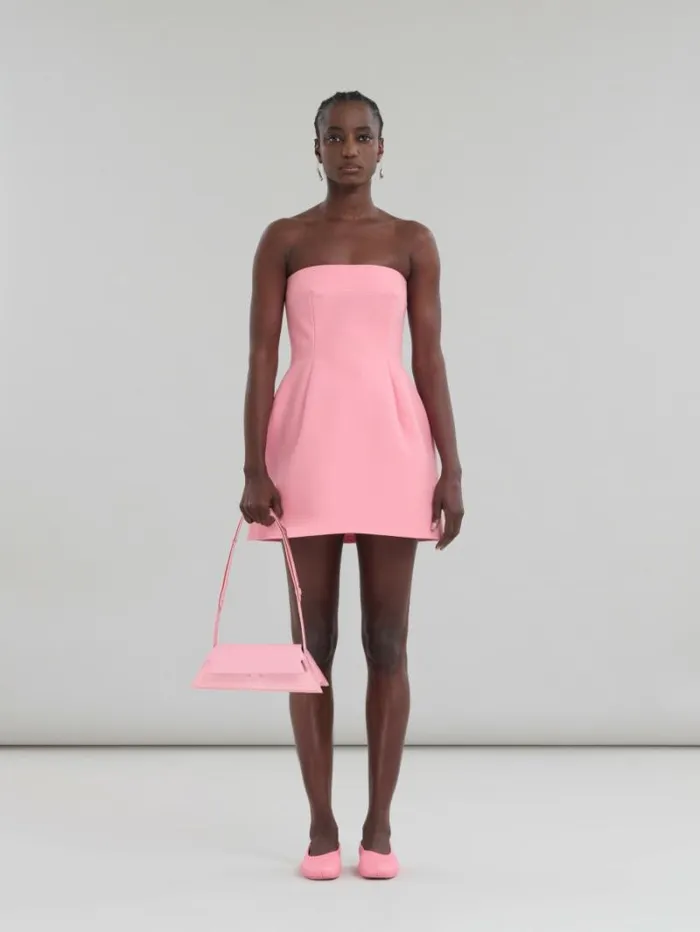 Women Marni Shoulder Bags Mini Trunkoise Bag In Smooth Light Pink Leather