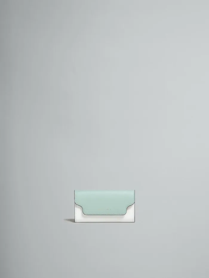 Women Marni Wallets and Small Leather Goods Colour Block Saffiano Leather Keyring