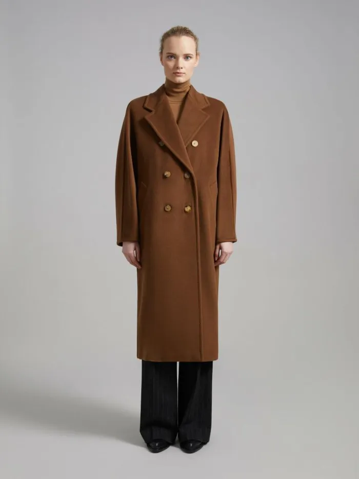 Women Max Mara Coats 101801 Icon Coat Caramel
