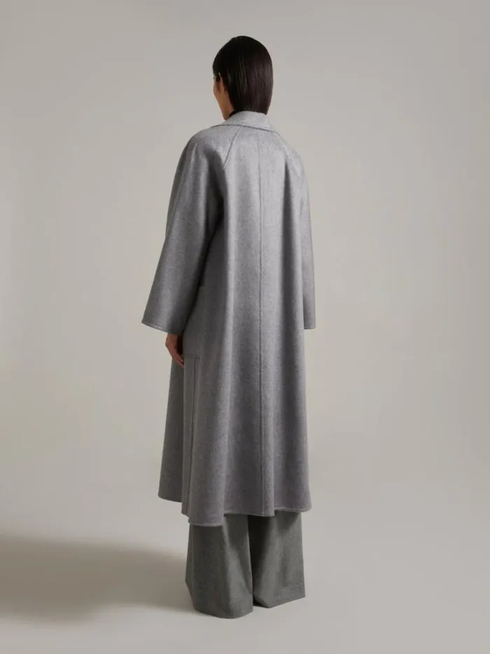 Women Max Mara Coats Ludmilla Icon Coat Light Grey