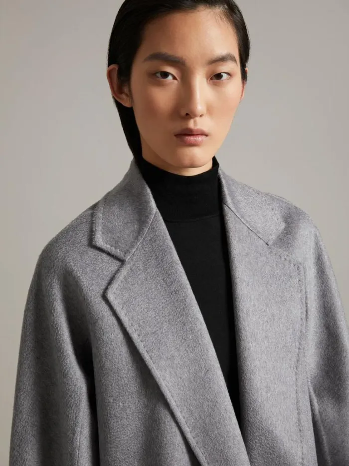 Women Max Mara Coats Ludmilla Icon Coat Light Grey