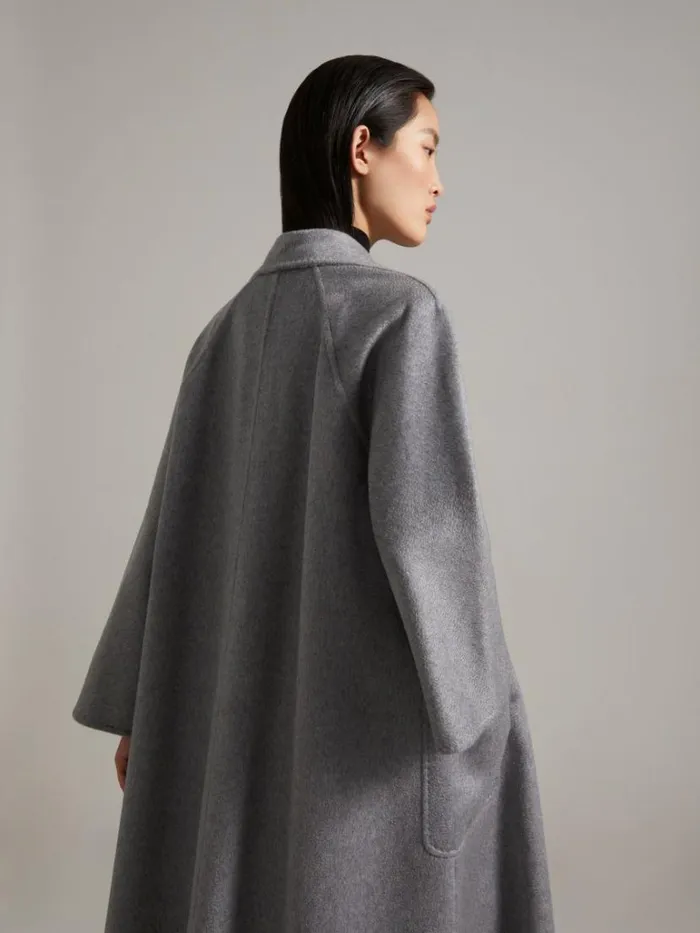 Women Max Mara Coats Ludmilla Icon Coat Light Grey