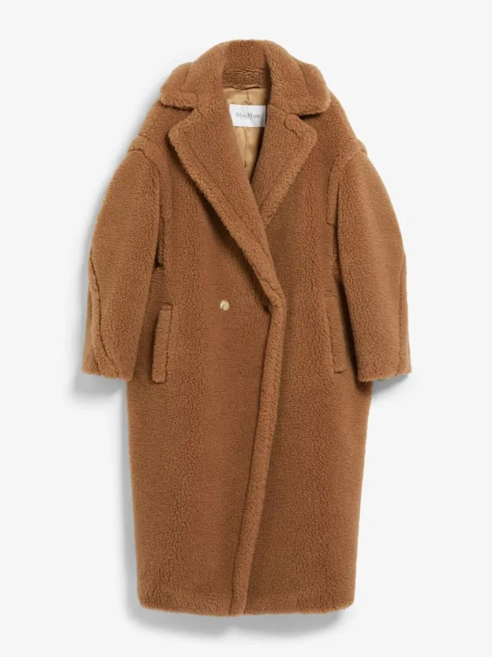 Women Max Mara Coats Teddy Bear Icon Coat Camel
