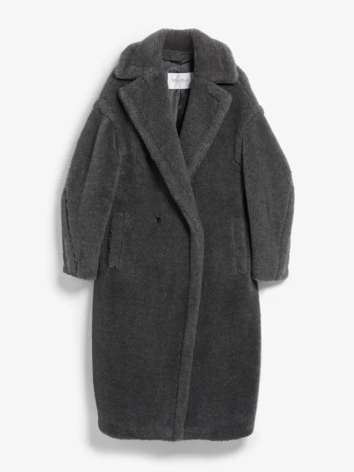 Women Max Mara Coats Teddy Bear Icon Coat Medium Grey