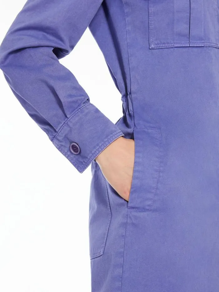Women Max Mara Dresses Canvas Shirt Dress Lavender