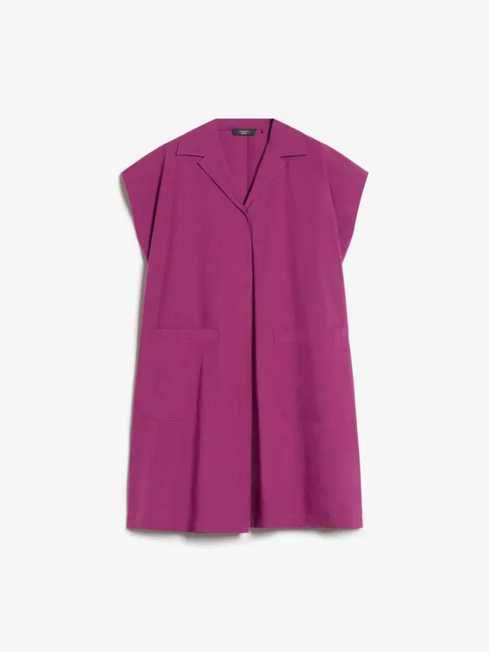 Women Max Mara Dresses Cotton Poplin Dress Purple