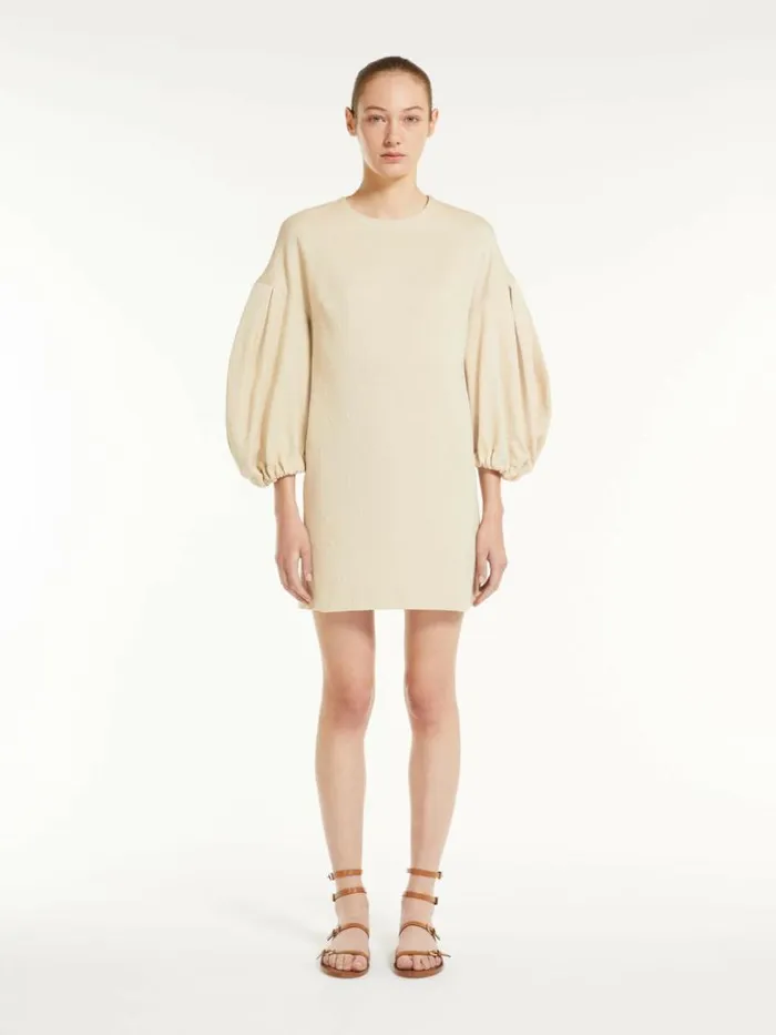 Women Max Mara Dresses Short Jersey Dress Ivory