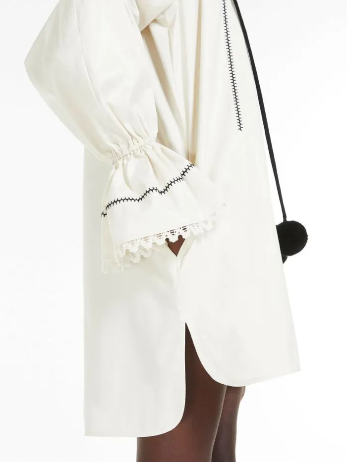 Women Max Mara Dresses Twill Shirt Dress Ivory