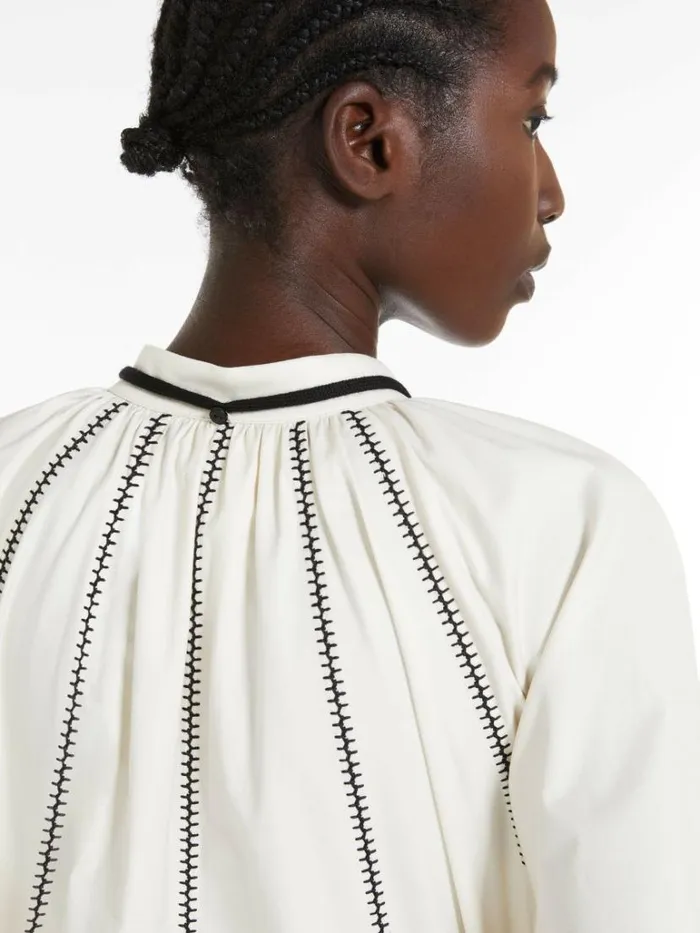 Women Max Mara Dresses Twill Shirt Dress Ivory