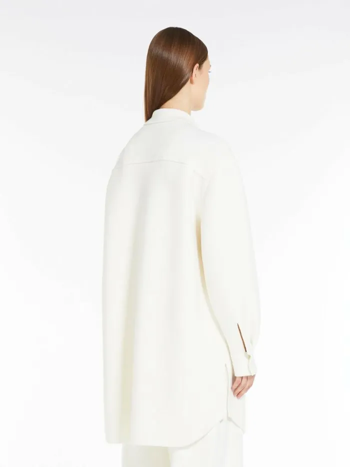 Women Max Mara Jackets And Blazers Wool Tricot Jacket White