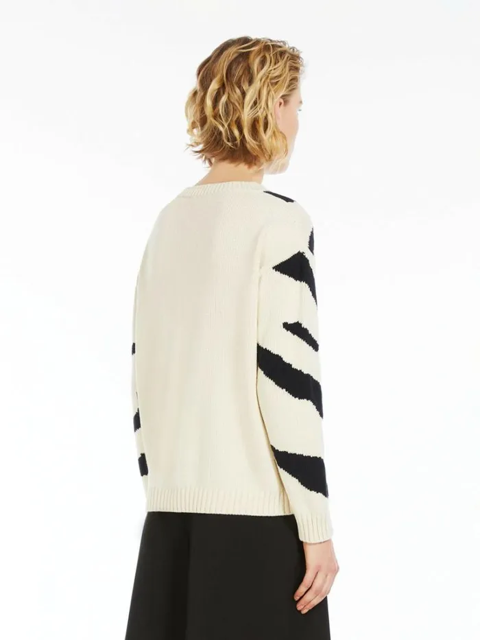 Women Max Mara Knitwear Cotton Inlay Sweater Black