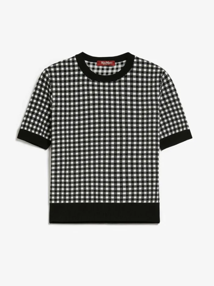 Women Max Mara Knitwear Jacquard Yarn Sweater Black