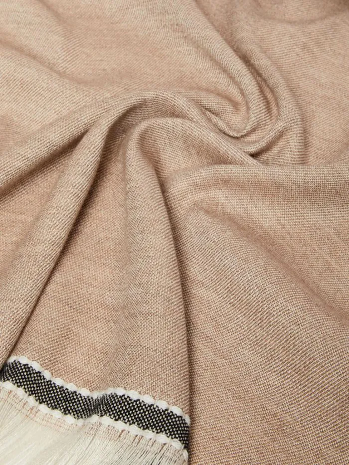 Women Max Mara Scarves And Foulards Hemp And Woolblend Stole Clay