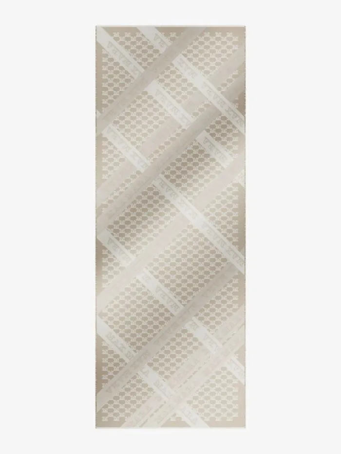 Women Max Mara Scarves And Foulards Wool Cotton And Silk Stole Turtledove